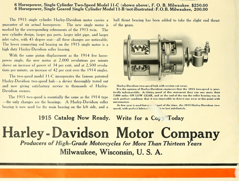 Harley Davidson 1915 Catalog